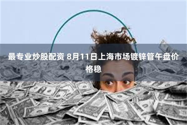 最专业炒股配资 8月11日上海市场镀锌管午盘价格稳